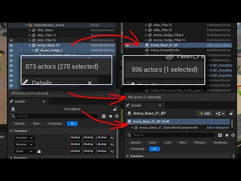 How to convert placed actors/meshes into blueprints UE5