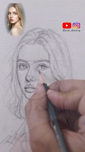 "One Pencil, Full Sketch — Watch the Magic Unfold! #onepencildrawing #drawingreels #artreels #sketchreels #portraitsketch #pencildrawing #arttutorial #loomismethod #drawwithme #sketchbookart #realismdrawing #artinspiration #drawingchallenge #artvideo #reeloftheday | One pencil drawing