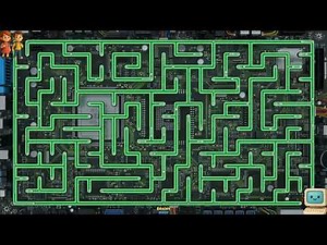 Maze Game Challenge | Solving the Computer Theme Maze Puzzle Animated Solution Labyrinth