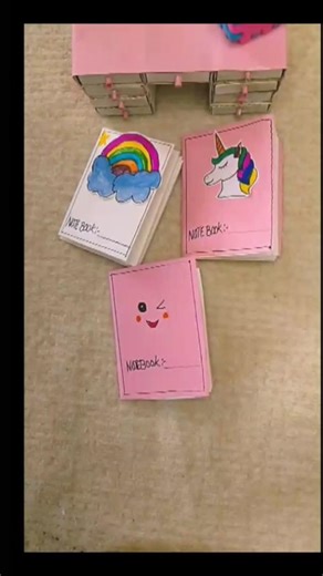 ​Cute & Easy DIY Mini Notebooks! 🦄💖📄✨#PaperCraft#craftideas#youtuber #rozi Parveen #mini note book