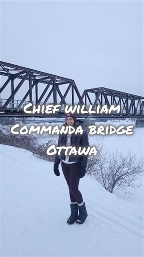 Maria | Ottawa | Things to do | Eats | Travel on Instagram: "Location details ⬇️ Follow @travelwithmek for more! This is Chief William Commanda Bridge, a scenic Ottawa River crossing that connects Ottawa and Gatineau, with amazing views and photo spots. How to reach it? You can park at 'Parking Water Plant' and walk along the Ottawa River Pathway, part of the Trans Canada Trail. You can bring your snowshoes, or skis and enjoy a winter view of the Ottawa River, frozen and snow-covered all the way