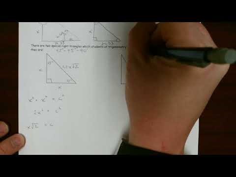 Precalculus 5.1 - Angle Measure & Special Triangles