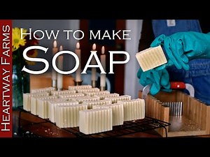 Easy homemade soap recipe! Making all-natural bar soap at home | Saving Money | Heartway Farms