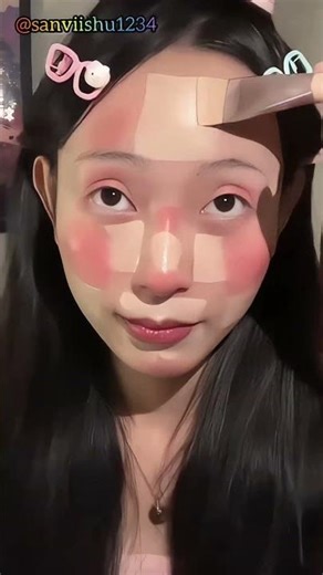 Chinese makeup tutorial step by step 😍#chinesemakeupvideo #makeuptutorial #shorts #youtubeshorts