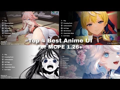 Top 4 Best Anime UI For MCPE 1.26 (Resource Pack Only)