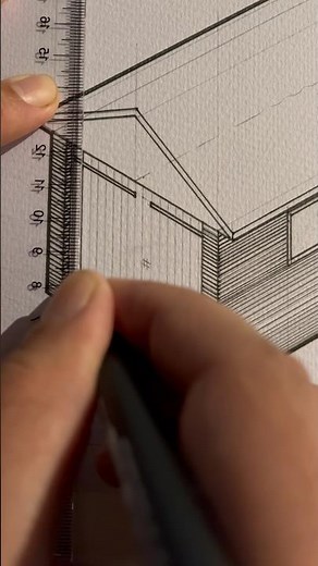 Garage Isometric Technical Drawing/Sketch