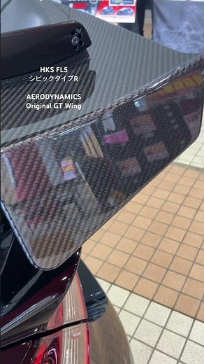 近々リリース予定？！ HKS FL5 シビックタイプR用 GTウイング デモカー装着 #FL5 #シビック #civic #wings #aerodynamics #HKS #typer #vtec
