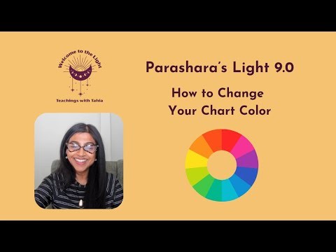 Parashara's Light 9.0 Tutorials: How to Change the Color in Your Chart