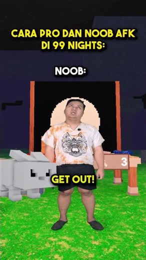 How to Pro and Noob AFK in 99 Nights in the Forest 🤣