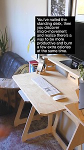 6.9K views · 11 reactions | Enhance your standing desk with the Move Board. Its stable design lets you shift and sway without the wobble, keeping you active and comfortable all day. Perfect for those who want to stay moving without the fear of tipping over. Discover a better way to stand—explore now. | Working from Home Desks | Facebook