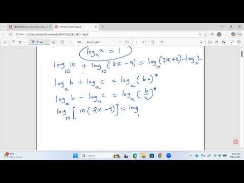 LOGARITHMS KCSE 2023 MATHS PAPER 2