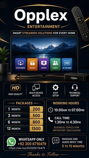 Opplex Entertainment Setup | Smart Streaming Solution#niazahmad7575