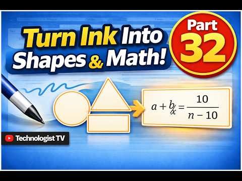 Draw Perfect Shapes in Word | Ink to Shape & Ink to Math