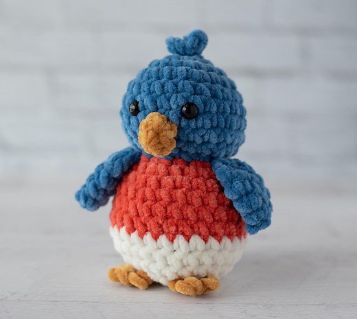 Crochet Bluebird Pattern, Amigurumi Bluebird Pattern, Bird Amigurumi, PDF Tutorial Instant Download - Etsy
