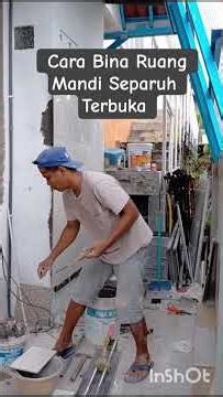 Langka Bina Ruang Mandi Separuh Terbuka #outdoorbath #homestay #terracottage