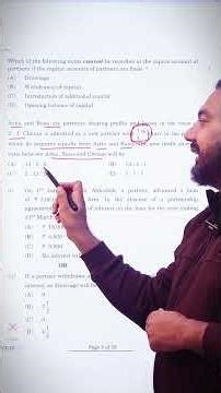 MCQ in 30 Sec 🔥 3 Tricks in 1 Question | Class 12 Accountancy #shorts