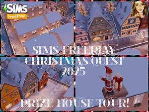 Sims FreePlay 2025 Christmas Quest Prize House Tour! 🎄❄️🎅🏻 #thesimsfreeplay #ad