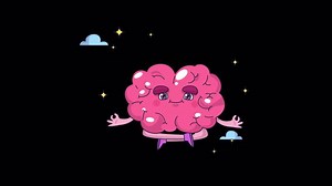 Download Cute Cartoon Brain Character Animation Alpha for free
