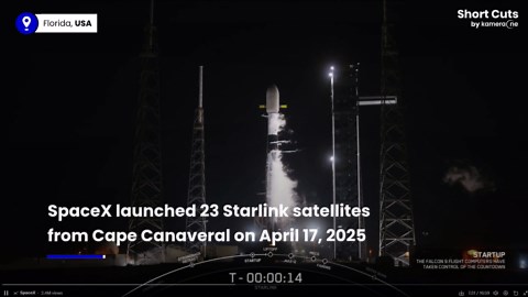 Spacex launches 23 Starlink satellites with Falcon 9 from Florida