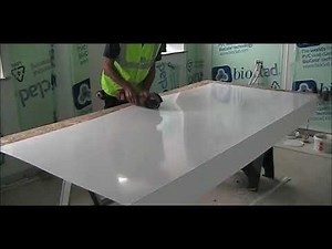 How to fit hygienic wall cladding | Cutting a panel