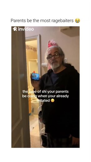 ILL HUMORS on Instagram: "This video depicts a common intergenerational social interaction within a domestic setting. ​The Subject A middle-aged man stands in a doorway, holding a smartphone and directing its audio output toward an individual behind the camera. The scene captures a moment of behavioral coaching or moral messaging. ​The Mechanism The individual uses digital media as an external authority to deliver a message. By playing a recorded lecture regarding filial respect and gratitude, t