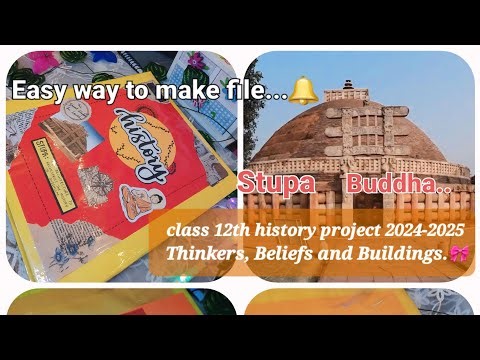 History Project File🎀Major Buddhist Sites and Stupas#file#project#history #education#creative#buddha