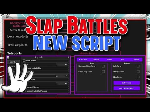 👏UPDATED Slap Battles Script GUI Hack Kill Aura Godmode + Auto Farm Slaps PASTEBIN 2025