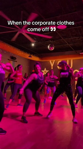 Corporate Clothes Off Dance Fitness Routine