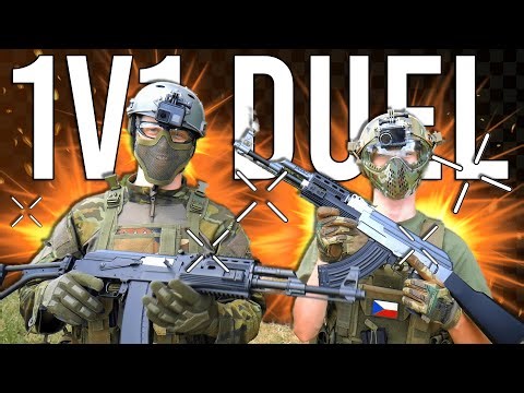 MOJE PRVNÍ Airsoft Akce - 1v1 s bráchou - Nakashi