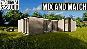 This new prefab home allows buyers to mix and match modules to create custom floor plans!
