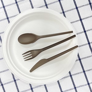 [Hot Item] DIN Certco Ok Compost Disposable PLA Cutlery Compostable Plastic Free Utensil