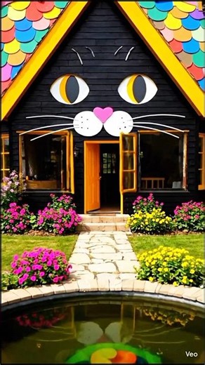 Repeated My House Cat 🐈 House Tour #bunker #home #architecture #smartaihub