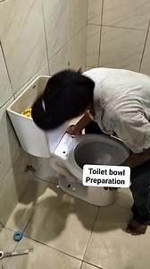 Toilet bowl preparation Para sa bagohan #tutorial | Bobong Viovicente