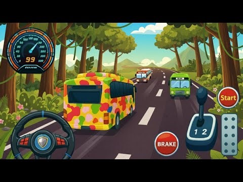 “Crazy Bus Simulator 3D – Impossible Stunts, High-Flying Ramp Jumps & Ultimate Bus Madness!”