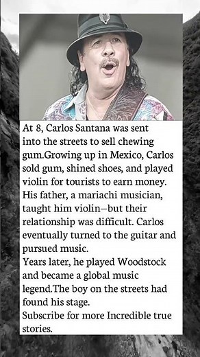 Carlos Santana Was Selling Gum at 8—Then He Conquered Woodstock