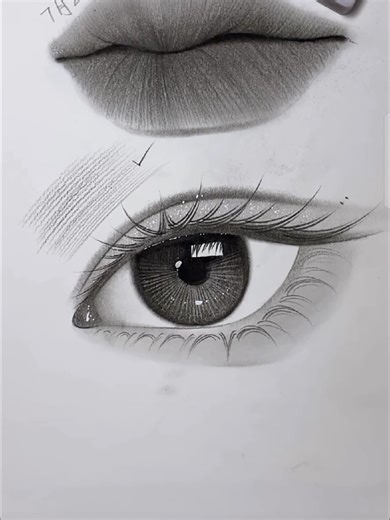 How to draw eye with a pencil ✏️✏️ see more.. . . #howtodraw #facedrawing #drawingforbeginner #drawinghands #arttiktok #sketchdrawing #drawingtutorial #drawingprocess #artisticsoftiktock #USADrawing