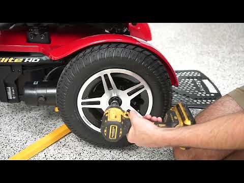 Jazzy Elite HD and Elite 14 - How to Change Drive Tires and Caster Tires - Pride Mobility