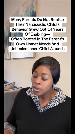 Zelina Chinwoh, MSW, LCSW | Psychotherapist on Instagram: "Many Parents Don’t Realize Their Narcissistic Child’s Behavior Grew Out Of Years Of Enabling — Often Rooted In The Parent’s Own Unmet Needs And Unhealed Inner-Child Wounds #fyp #explore #narcissisticparent #narcissisticchildren #narcissist #narcabuse"