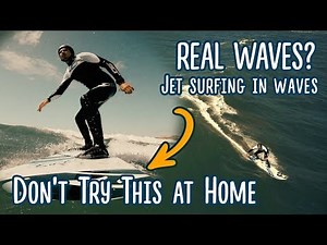 Jet Surfing in REAL WAVES? Carver e-surfer ocean test