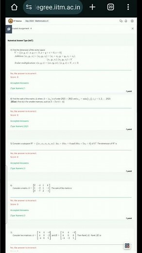Week-4 Maths2 (ll) Graded assignment of BS Program of IIT Madras #iitm