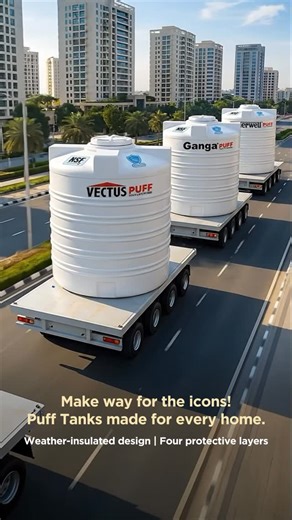 Vectus Tanks on Instagram: "Meet the toughest water protectors, Puff Tanks with four layers built to stand against any weather. #Vectus #VectusTanks #TankiMatlabVectus #StorageTanks #WaterTanks"