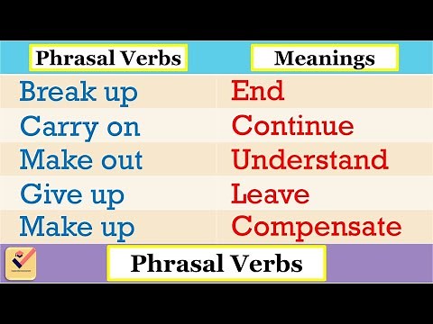 Phrasal Verb : 100 most important Phrasal verbs in English | Vocabulary | Group verbs | Grammar