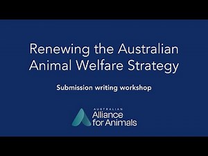 AllianceForAnimals AAWS Workshop