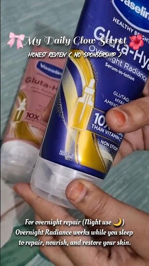 Vaseline Gluta Hya Honest Review|Skin Care|Daily Routine| #skincare #skincareroutine #reels #reel