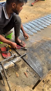 GI wire boundary net cutting process #foryouシ #foryou #Emonbhai #giwirebaundarynet #fbreelsfypシ゚ | Emon Bhai