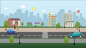 City Road Traffic Building 2d Animation Stock Footage Video (100% Royalty-free) 3693189809 | Shutterstock