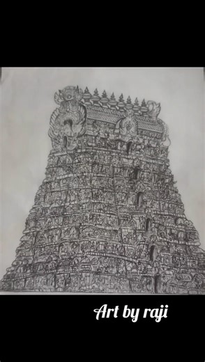 Bringing heritage to life with just a pencil ✍️✨ | Art by Raji