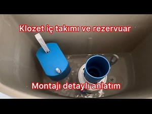 Detailed explanation of toilet internal parts and cistern installation.