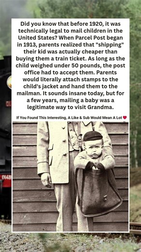 When It Was Legal to Mail Babies in the US 📦