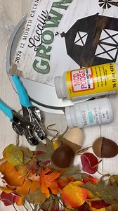 8.2K views · 405 reactions | Let's make a fall inspired sign using a Dollar Tree pizza pan and a page from a calendar! This worked up surprisingly quickly and holy moly gives all the fall feels! I love it!! | Blessings Craft Therapy | Facebook